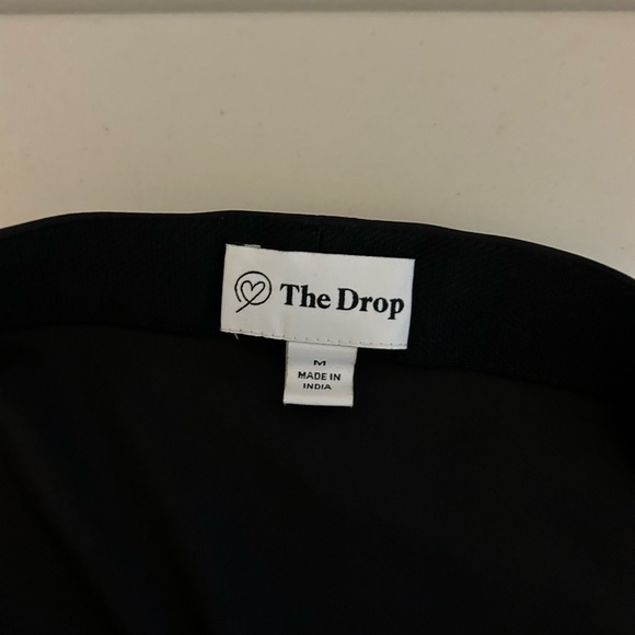 The Drop Black Silky Midi Skirt - Picture 3 of 3